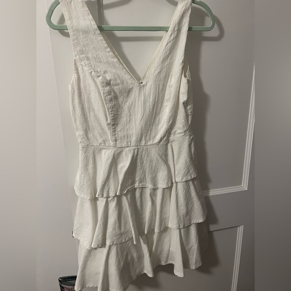 White mini dress